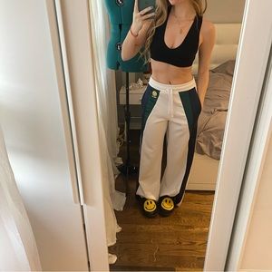 SMILEY x Zara collab wide leg sweatpants joggers